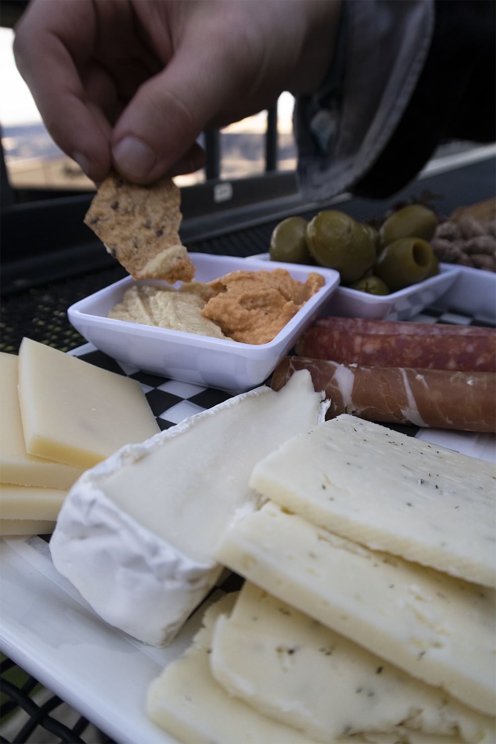 cheese plate at maryhill winery