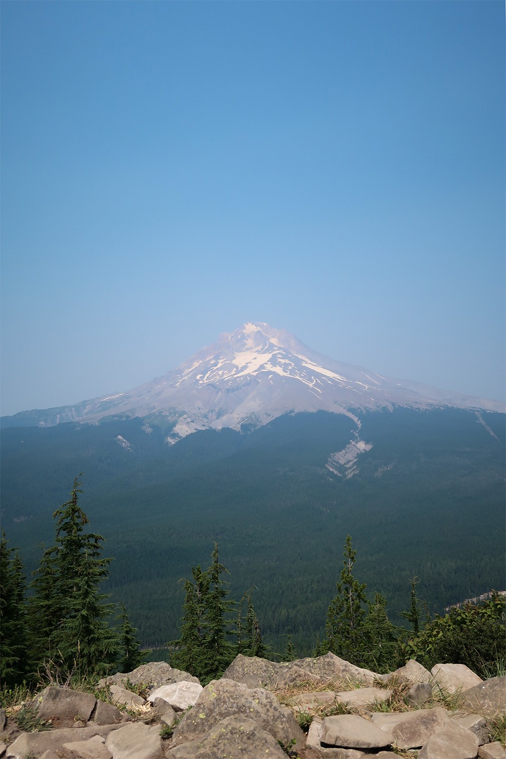 Mt Hood view at the top of Tom Dick and Harry Mountain