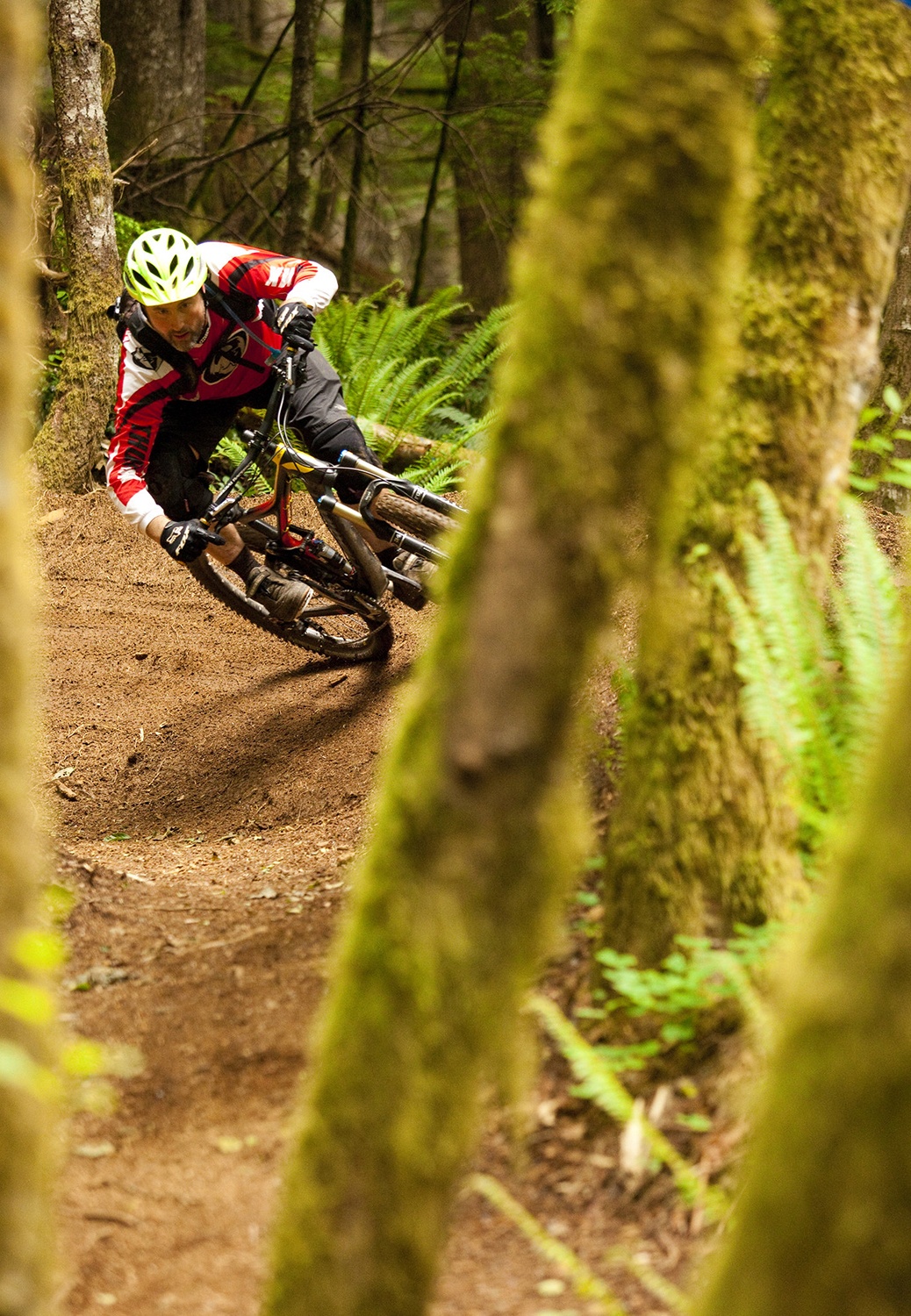 man riding sandy ridge trails